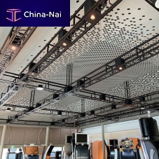 Wooden suspended ceiling FORMBOARD TOP PINE REGENCY CASINO THESSALONIKIpanelacousticperforated