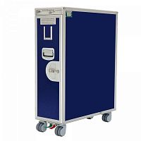 Full-size aircraft meal trolley ALUFLITE with built-in electronic lock