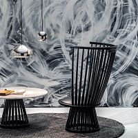 Classic chair FAN : FAC01BL/FAC01NAindoorashleather