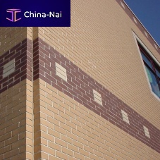 Concrete cladding brick METRO® : SINGLE TONE COLORSfor facadesmoothred