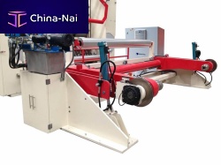 Shaftless unwinding machine fabric