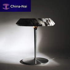 Table lamp FIORE CALACATTA VIOLAcast aluminummarblecontemporary