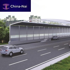 Prefab noise barrier SOUNDPROFF steelpolyesterfor roads