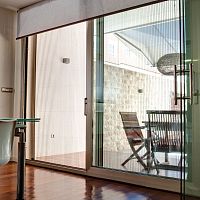 Folding insect screen PLEATED WITH CHAINfor doors