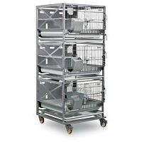 Rabbit veterinary cage R-SUITE3-compartment