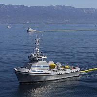 Oil spill recovery boat 65� Skimmerinboardaluminum