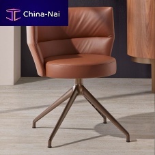 Contemporary chair SEN103indoorleatheroak base