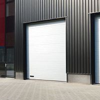 Sectional industrial door sheet steelthermally-insulatedautomatic