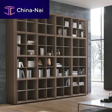 Free-standing bookcase Trattocontemporaryoaklacquered MDF