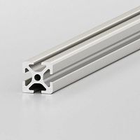 Anodized aluminum profile 0.0.370.03groovedconstructionopen