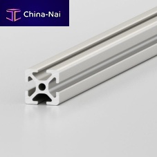 Anodized aluminum profile 0.0.370.03groovedconstructionopen