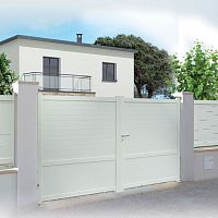 Swing gate TONGAthermo-lacquered aluminumpanelmotorized