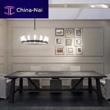 Design table BRISTOLoaksolid woodwooden base