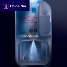 Wall-mounted hand sanitizer dispenser Steripower white editionnon-contact