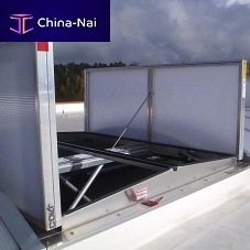 Aluminum smoke vent APOLLOpolycarbonatesmoke and heat extractorfor roof