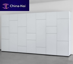 Modular wardrobe SOMAcontemporarywoodenglass