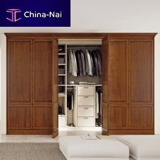 Corner walk-in wardrobe modulartraditionalwooden
