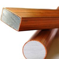 Aluminum alloy rod platecopper-clad