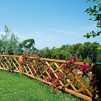 Fence with bars ELBAgardenwoodentraditional