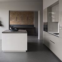 Contemporary kitchen VIVAHPLislandL-shaped