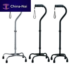 Walking stick with offset handle CMS-40 seriesquadripod