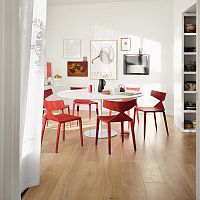 Contemporary chair SAYA indoorfabricleather