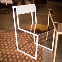 Contemporary chair AIRindooraluminumaluminum base