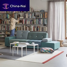 Compact sofa POLDER contemporaryfabricblue