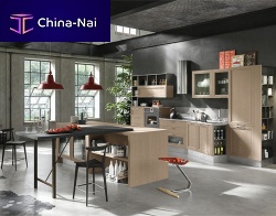 Contemporary kitchen MAGISTRAwoodenstainless steelisland