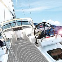 Non-slip boat decking 2140teak-effectPVC