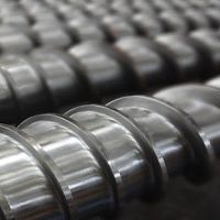 Rubber extrusion screw for plasticfor the food industry
