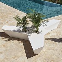 Original design garden bench FAZpolyethylenewithout backrestwithout armrests