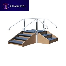 Corner rehabilitation staircase 70.0736with 2 handrails
