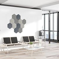 Acoustic wall panel RCLMHEX001PEThexagonalsmooth