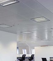 Aluminum suspended ceiling NONIUS CLIP-INpanelacousticperforated