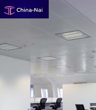 Aluminum suspended ceiling NONIUS CLIP-INpanelacousticperforated