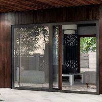 Sliding patio door aluminumPVCdouble-glazed