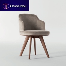 Contemporary dining chair AGORDOindoorleatheroak base