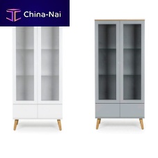 Contemporary china cabinet DOT : 1670oak