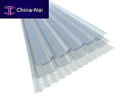 Corrugated polycarbonate panel COMPACTfor rooffor facade claddingtranslucent