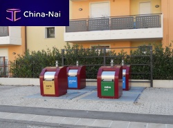 Metal waste container PULSARin-groundfor urban waste