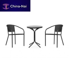 Contemporary bistro table Tavoli powder-coated steelpowder-coated steel baseround