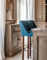 Contemporary bar chair APOLLINE BARCHAIR indoorfabricleather