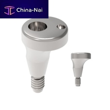 Titanium healing abutment Sub. Volume-up internal hexagonconicalanatomical