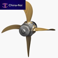 Ship propeller auto-featheringshaft drive4-blade