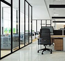 Removable partition SMARTIA P100 Slimglazedaluminumcommercial