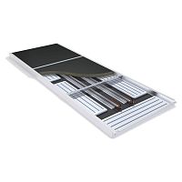 Metal suspended ceiling NEXT HYBRID®panelfloatingfor office